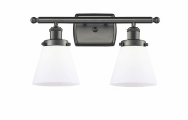 Cone 2 Light Bath Vanity 11 Inch Tall and 16 Inch Wide by Innovations - 916-2W-OB-G61