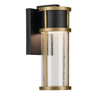 Camillo 18W 1 LED Small Outdoor Wall Lantern by Kichler - 59139BKT