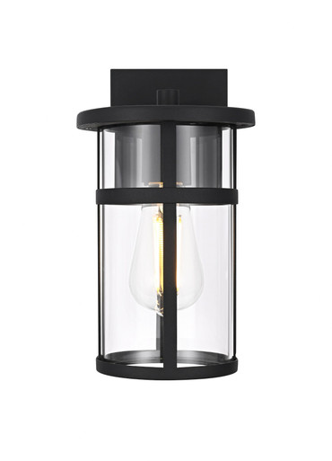 Henrik 1 Light Outdoor Wall Mount 11 Inch Tall and 6 Inch Wide by Elegant - OD406W11BK