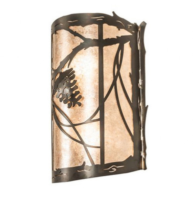 Whispering Pines 2 Light Wall Sconce 14.5 x 10 In by Meyda Tiffany 246792 - 246792