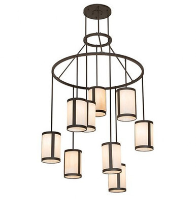 Cartier 9 Light Cascading Chandelier 80 x 48 Inches Wide by Meyda Tiffany - 255188