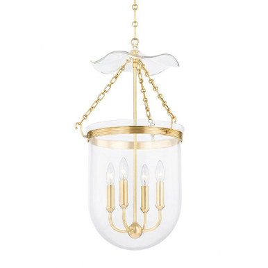 Rousham 4 Light Medium Pendant by Hudson Valley - MDS1602-AGB