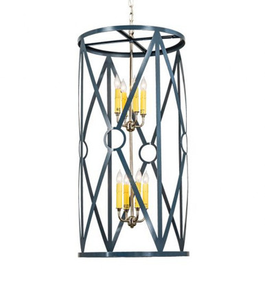 Penelope 8 Light Pendant 42 Inches Tall and 18 Inches Wide by Meyda Tiffany - 221843