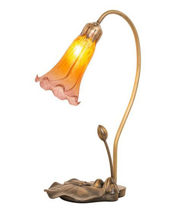 Pond Lily 1 Light Accent Lamp 16 In H and 9 In W by Meyda Tiffany 251564 - 251564