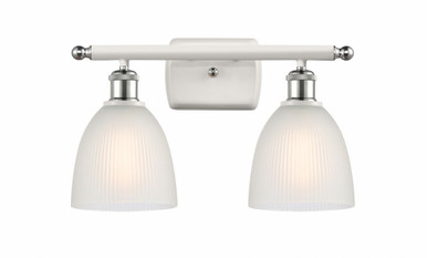 Castile 2 Light Bath Vanity 10 Inch Tall and 16 Inch Wide by Innovations - 516-2W-WPC-G381