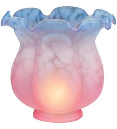 Melon Flower 5 Inch Glass Glass Shade by Meyda Tiffany - 10244