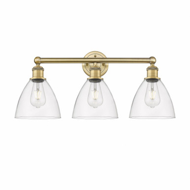 Bristol Glass 3 Light Vanity Light 25.5 Inch Wide by Innovations - 616-3W-BG