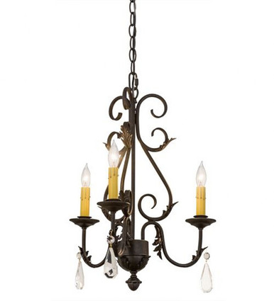 French Elegance 3 Light Chandelier 24 x 18 Inches Wide by Meyda Tiffany - 173174