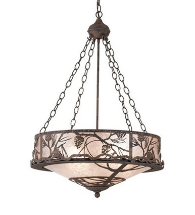 Whispering Pines 4 Light Inverted Pendant 40 x 24 Inches by Meyda Tiffany - 267205