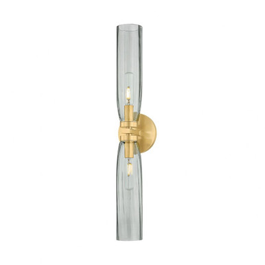 Harpswell 2 Light Bath Vanity 23.75 Inch X 4.75 Inch Wide by Hudson Valley - 6832-AGB