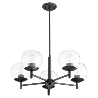 Lyon 5 Light Chandelier 11.25 x 27 Inch Wide by Quorum  - 678-5-59