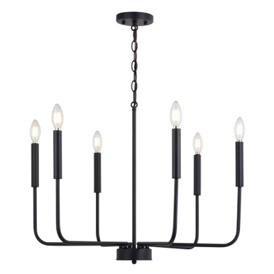 Belden 6 Light Chandelier 23.75 Inch Tall and 26 Inch Wide by Vaxcel - H0297