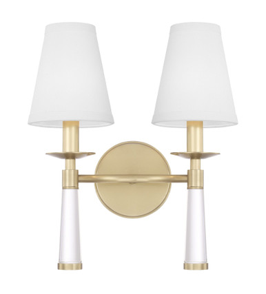 Baxter 2 Light Candle Style Wall Sconce by Crystorama - 8862