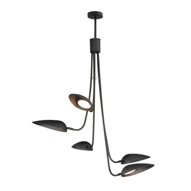 Marsh 5 LED Oversized Pendant by ET2 - E24095-BK