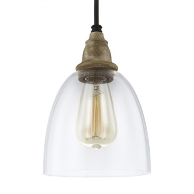 Matrimonio 1 Light Small Pendant 9.13 Inch Tall by Generation - P1394DFW/DWZ