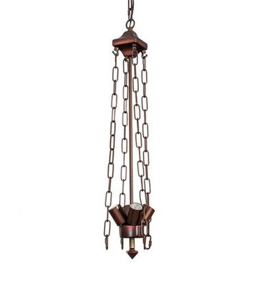 Mission 4 Light Inverted Pendant Hardware by Meyda Tiffany - 36195