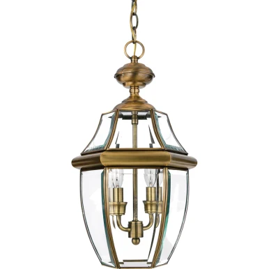 Newbury 2 Light Wide Outdoor Pendant Lantern by Quoizel - NY1178A