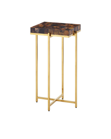 Casey Shell Accent Table 23.25 Inch Tall and 11 Inch Wide by Currey Company - 4000-0226