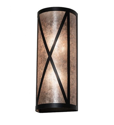 Saltire Craftsman 2 Light Wall Sconce 18 x 7 Inches by Meyda Tiffany 258064 - 258064