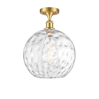 Athens Water Glass 100W 1 LED Semi Flush Mount 14.75X 12 by Innovations - 516-1C-SG-G1215-12-LED