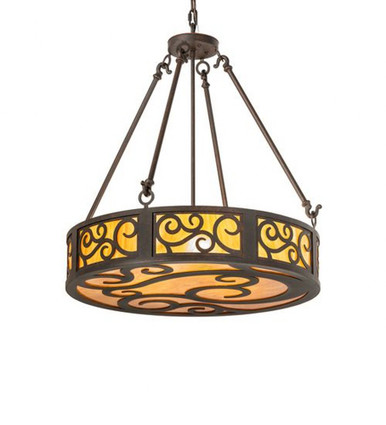 Dean 3 Light Inverted Pendant 35 x 24 Inches by Meyda Tiffany - 115790