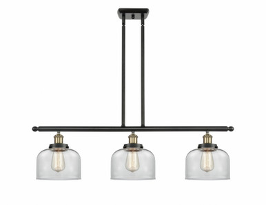 Bell 3 Light Stem hung Island 11 Inch Tall and 36 Inch Wide by Innovations - 916-3I-BAB-G72