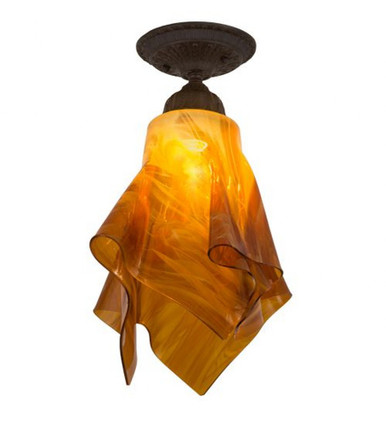 Taste of Honey 1 Light Flush Mount 16 x 12 In by Meyda Tiffany - 184461