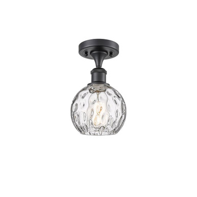 Athens Water Glass 100W 1 LED Semi Flush Mount 9.25X 6 by Innovations - 516-1C-G1215-6-LED