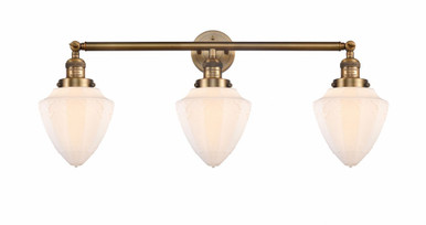 Bullet 3 Light Bath Vanity 15 Inch Tall and 33.75 Inch Wide by Innovations - 205-BB-G661-7