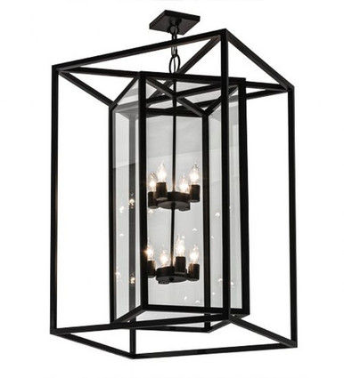 Kitzi Box 8 Light Square Pendant 42 x 34 Inches by Meyda Tiffany - 174264