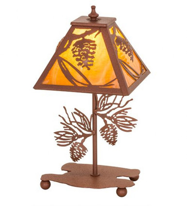 Whispering Pines 1 Light Accent Lamp 15 x 11 Inch by Meyda Tiffany - 30158