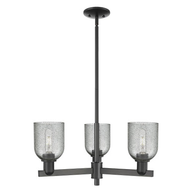 Caledonia 3 Light Stem Hung Chandelier 11 Inch X 26.75 Inch by Innovations - 716-3CR-G25