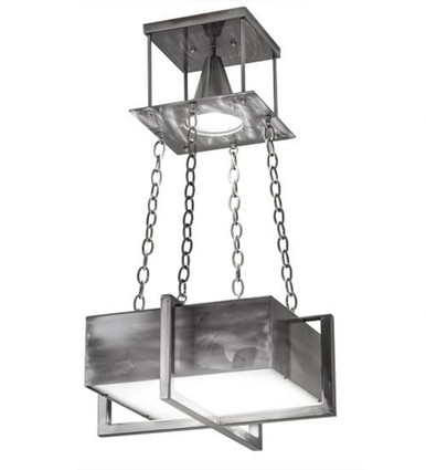 Quadrato Brew 1 Light Square Pendant 37.5 x 34 Inches by Meyda Tiffany - 177380
