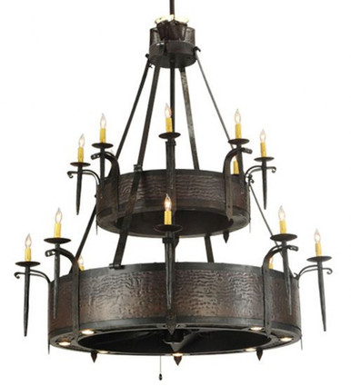 Costello 8 Light 2 Tier Fandelier 85 In H and 51 In W by Meyda Tiffany - 118785