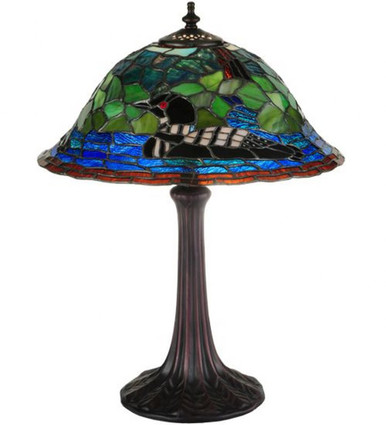 Loon  1 Light Table Lamp 18.75 Inch H and 14 Inch W by Meyda Tiffany - 139968