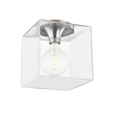 Grace 1 Light 10 Inch Wide Steel Flush Mount by Mitzi - H284501SQL-PN