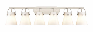 Pilaster II Cone 6 Light Bath Vanity 45.5 Inch Wide by Innovations - 423-6W-G411-6