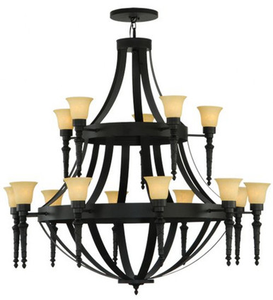 Pontoise 15 Light Chandelier 63 x 60 Inches Wide by Meyda Tiffany - 135086