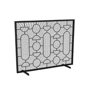 Adamo FireScreen 30.5 Inch Tall and 40 Inch Wide by Arteriors - AFI04