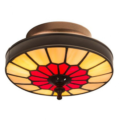 Vincent Honeycomb 3 Light Flush Mount 5 x 8 In by Meyda Tiffany - 27058