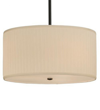 Cilindro Mushroom Pleated 3 Light Pendant 14 x 24 Inch by Meyda Tiffany - 146617
