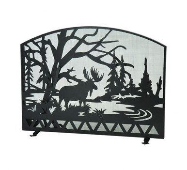 Moose Creek 42 Inch Fireplace Screen by Meyda Tiffany - 109212