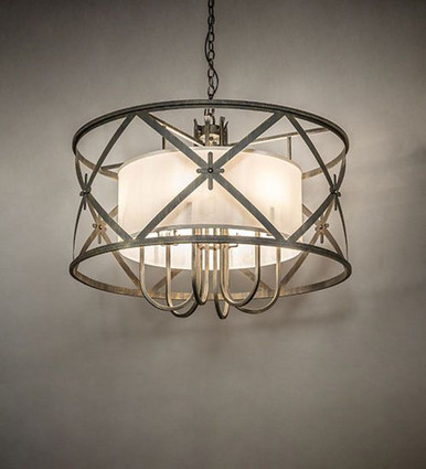 Penelope 6 Light Pendant 33 Inches Tall and 38 Inches Wide by Meyda Tiffany - 272439