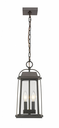 Millworks 2 Light Small Outdoor Pendant by Z-Lite - 574CHM