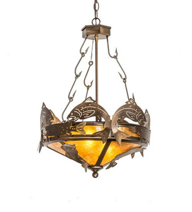 Catch of the Day 2 Light Inverted Pendant 29 x 17.5 Inches by Meyda Tiffany - 50163