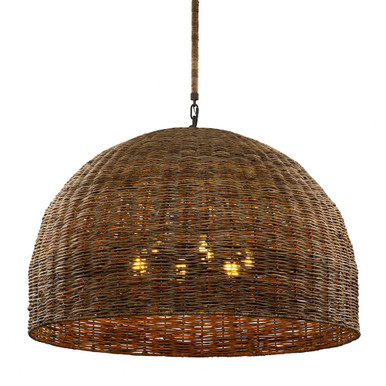 Huxley 6 Light Oversized Pendant by Troy - F6906-TBZ