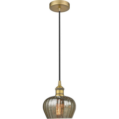 Fenton 1 Light Cord Down Mini Pendant 7.5 and 6.5 Inch Wide by Innovations - 616-1P-G9
