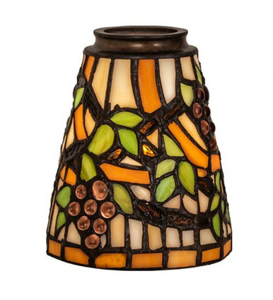 Jeweled Grape 4 Inch Fan Light Shade by Meyda Tiffany - 67013