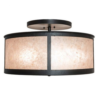 Smythe 4 Light Semi Flush Mount 13 x 22 Inches by Meyda Tiffany - 243837