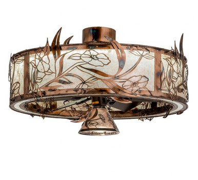 Lady Slipper 35W LED Fandelier 22 In H and 36 In W by Meyda Tiffany - 232728